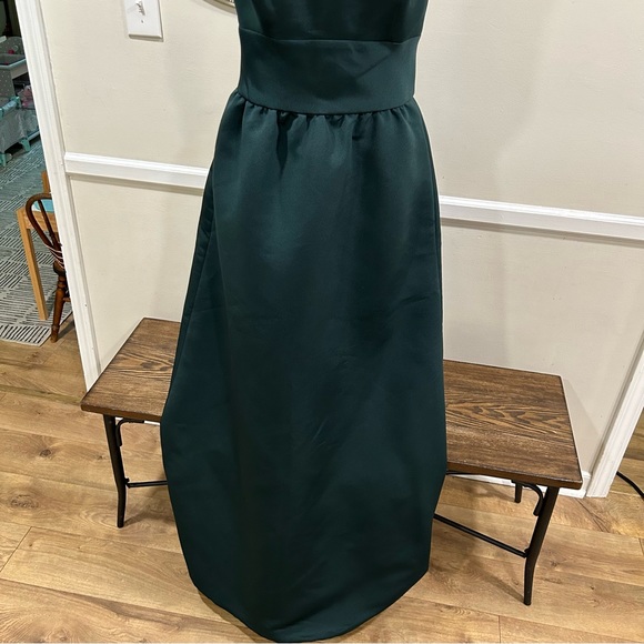 Amsale dark green formal dress - Size 8 - Picture 7 of 13